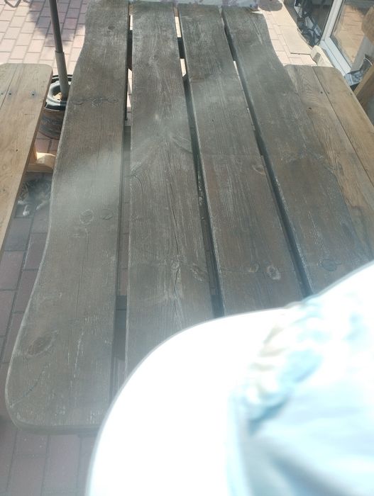 Meble ogrodowe dębowe/sosnowe stół ławka