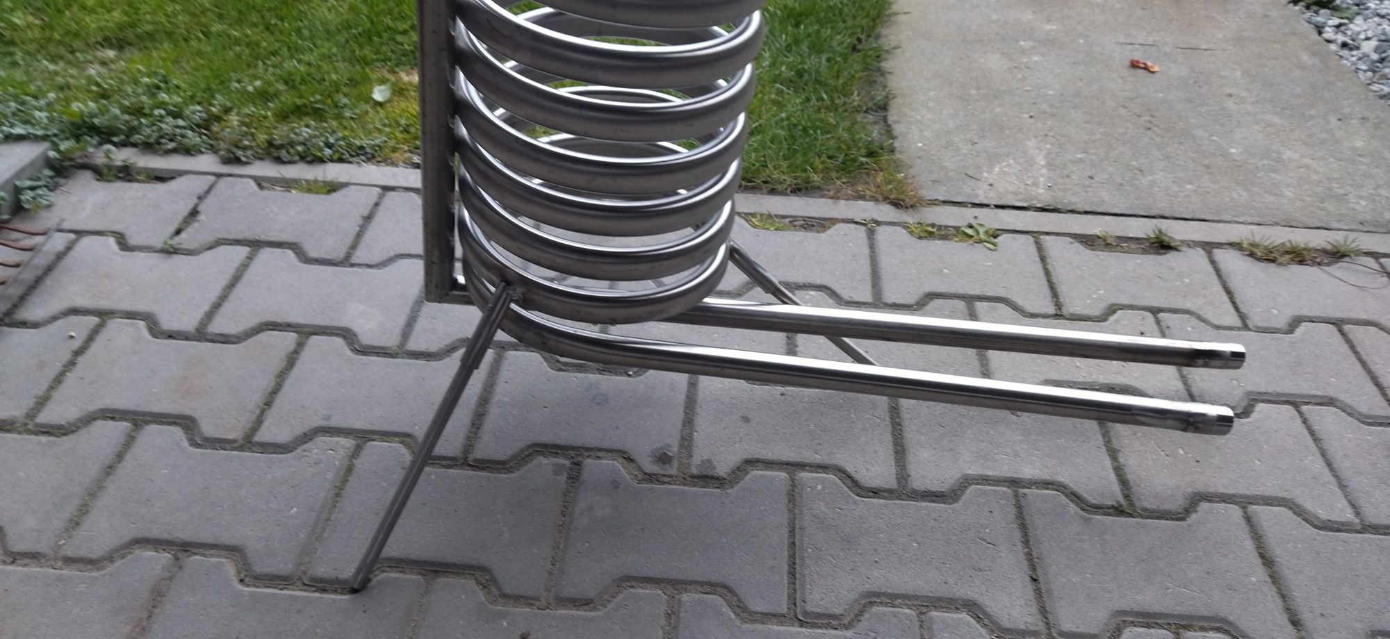 Grzanie basenu jacuzzi spirala wężownica na ognisko
