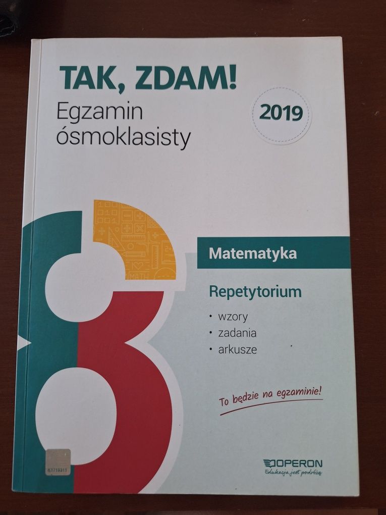Tak zdam matematyka repetytorium egzamin 8klasisty