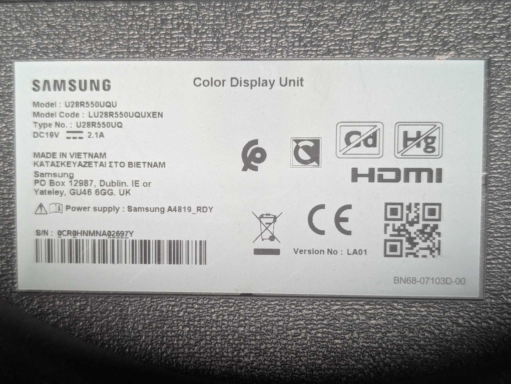 Samsung 27 4K IPS U28R55