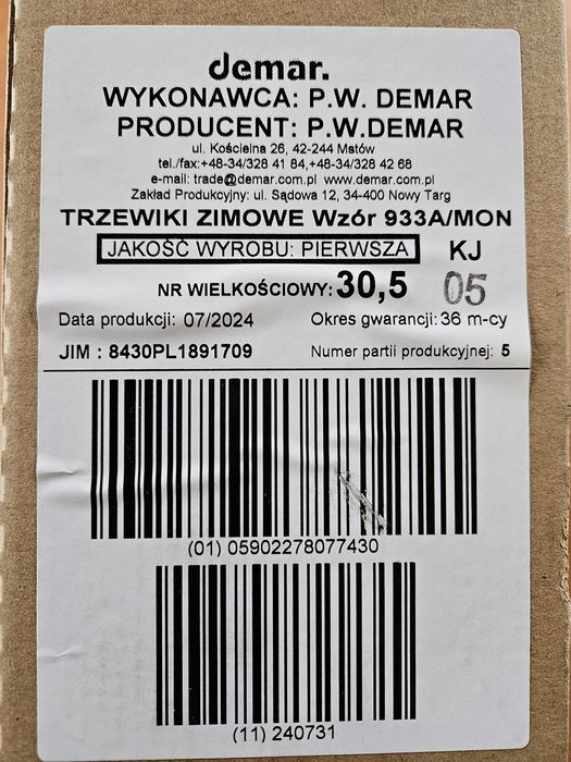 Buty zimowe 933a /trzewiki zimowe