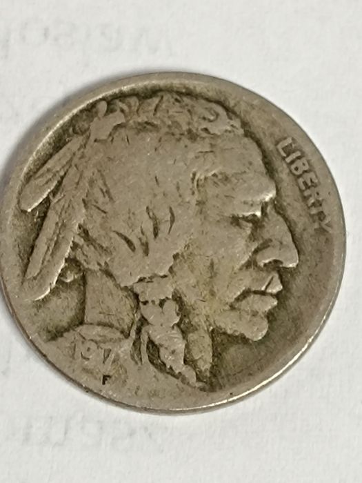 5 centów 1917 , Bizon, Indianin