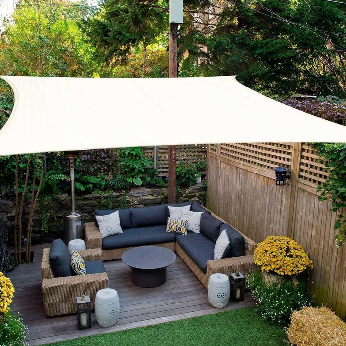 Toldo Vela Sombreamento Jardim/Terraço — Proteção UV, Várias Medidas