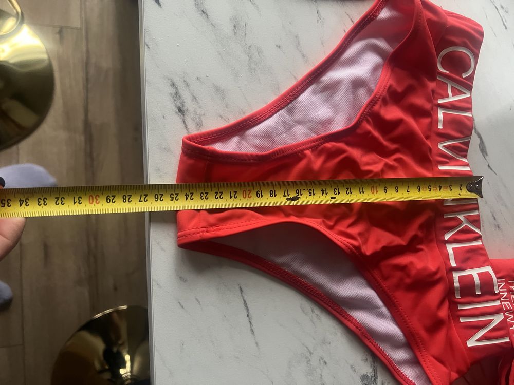 Kostium kąpielowy Calvin Klein w rozm S. Pomaranczowy kolor