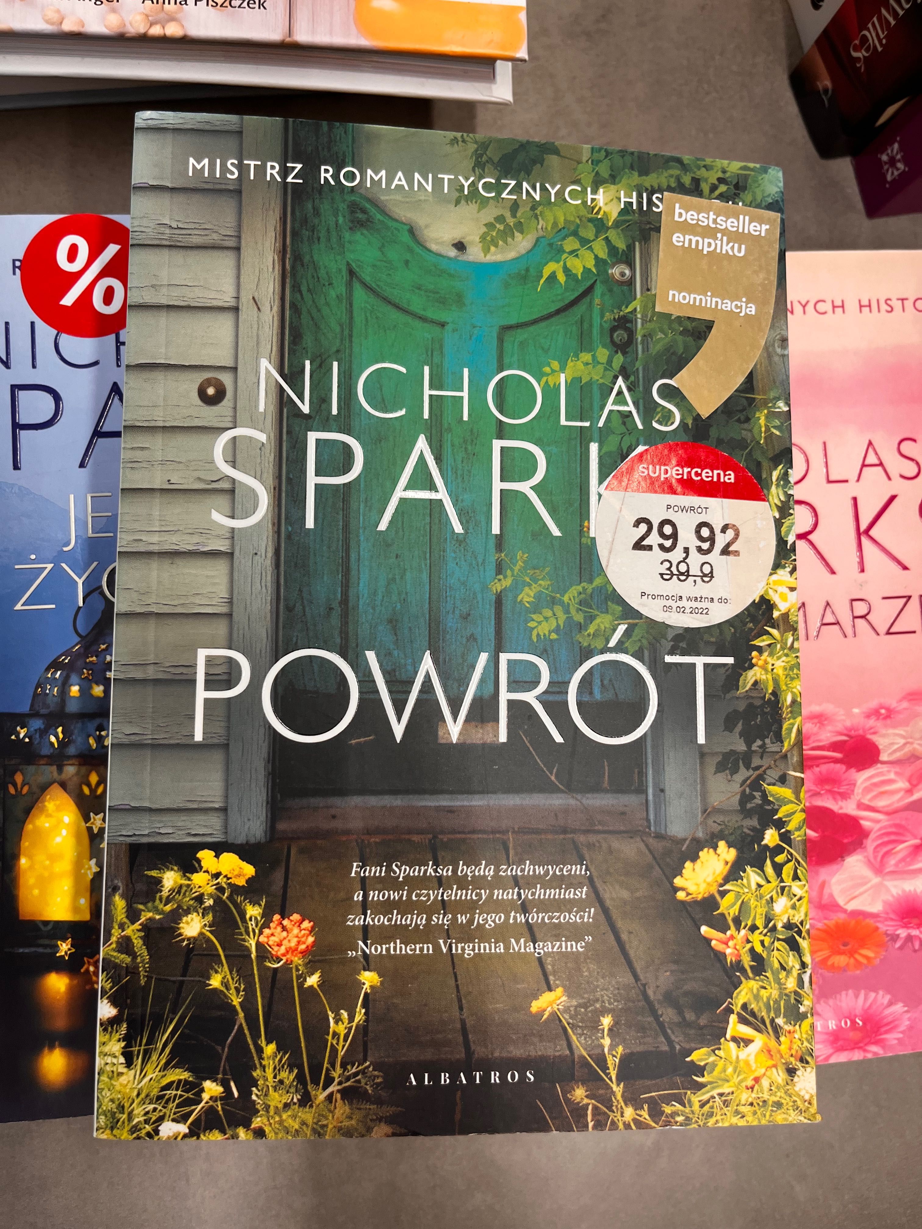 Książki Nicholas Sparks Alex Michaelides Jojo Moyes