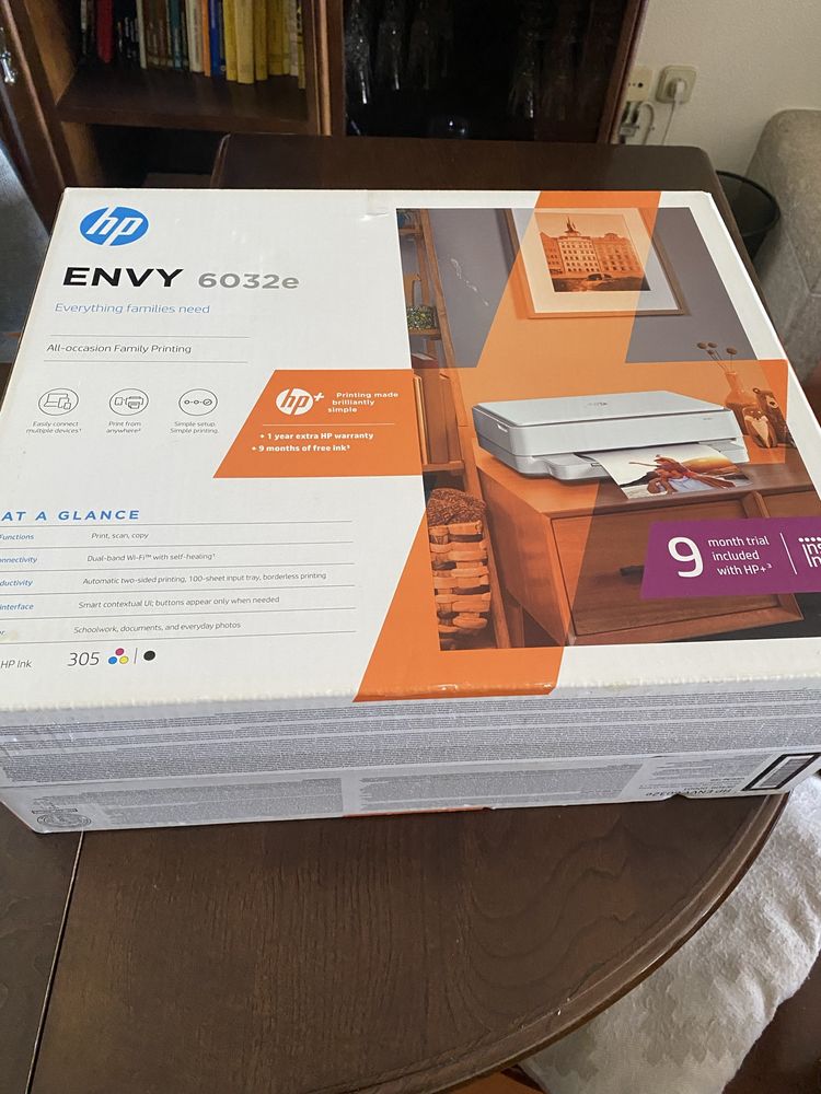 Impressora multifunções HP Envy 6032e, sem fios.