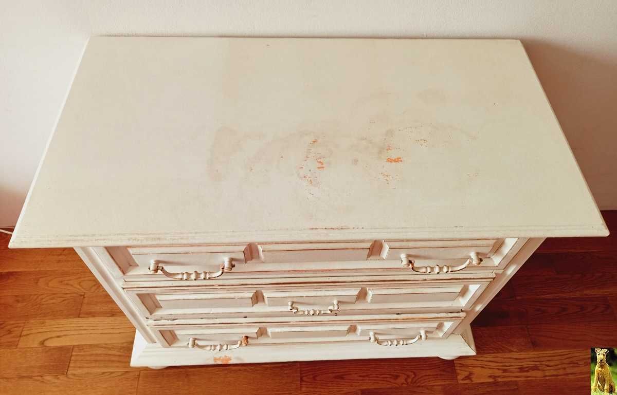 Komoda Drewniana Drewno Bielona Shabby Chic, Vintage