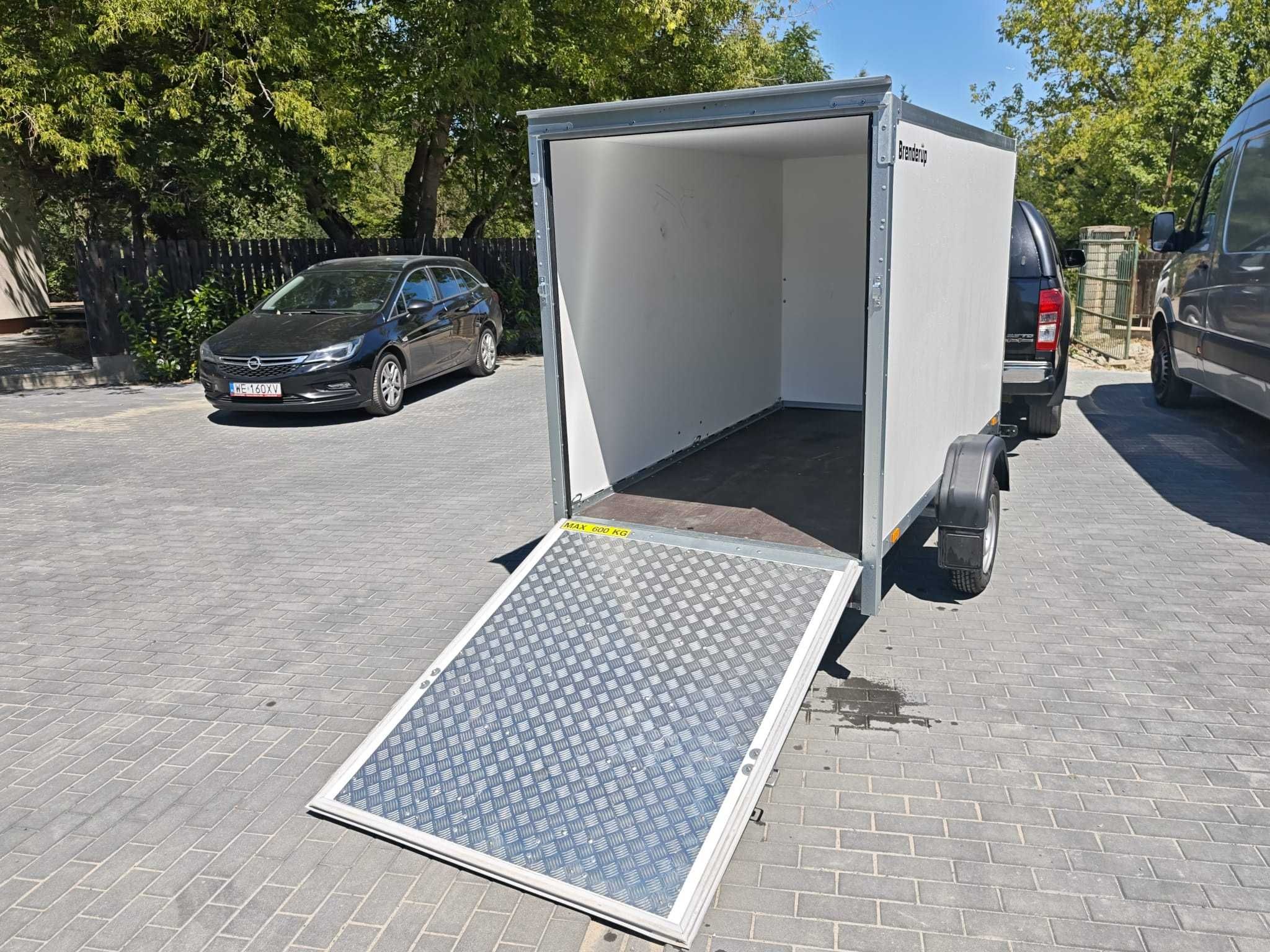 Brenderup Nowa przyczepa cargo z rampą 750kg, motocykle, kosiarki