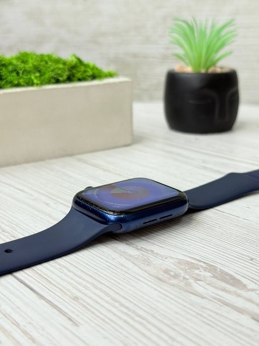 Apple watch 6 44 mm blue/black епл вотч 6 44 мм