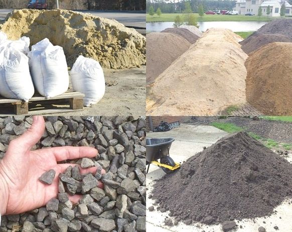 Песок цемент отсев чернозем доставка самосвалом щебень известковый жер