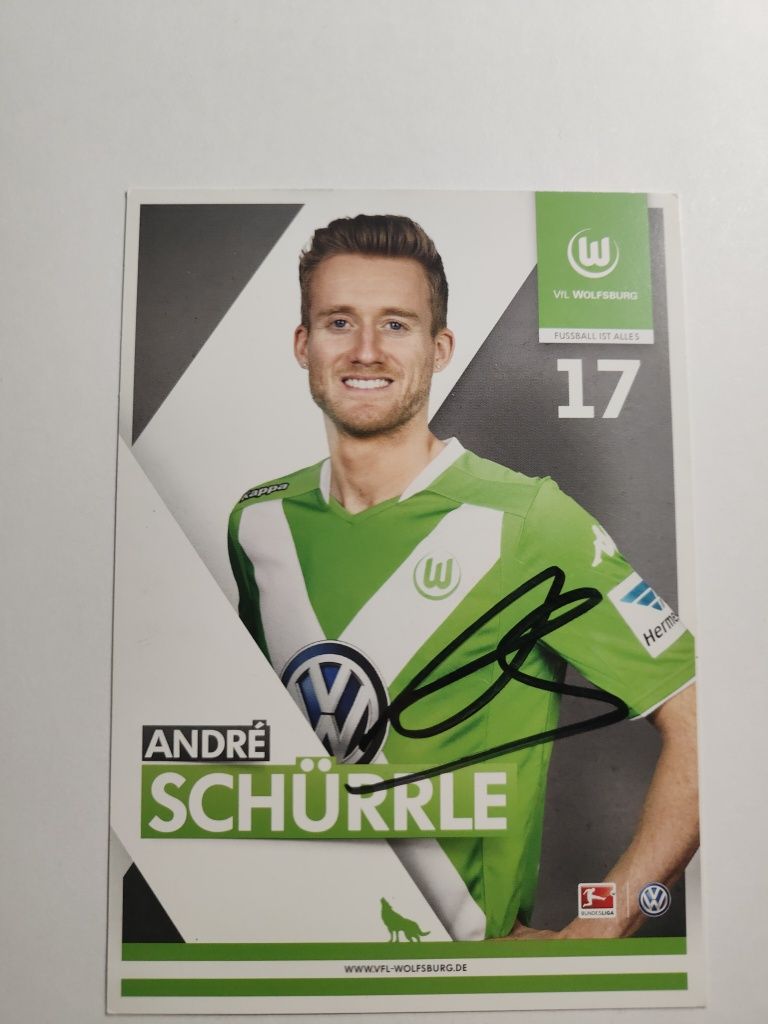 Autograf Andre Schurrle Borussia Dortmund Niemcy Mistrz świata