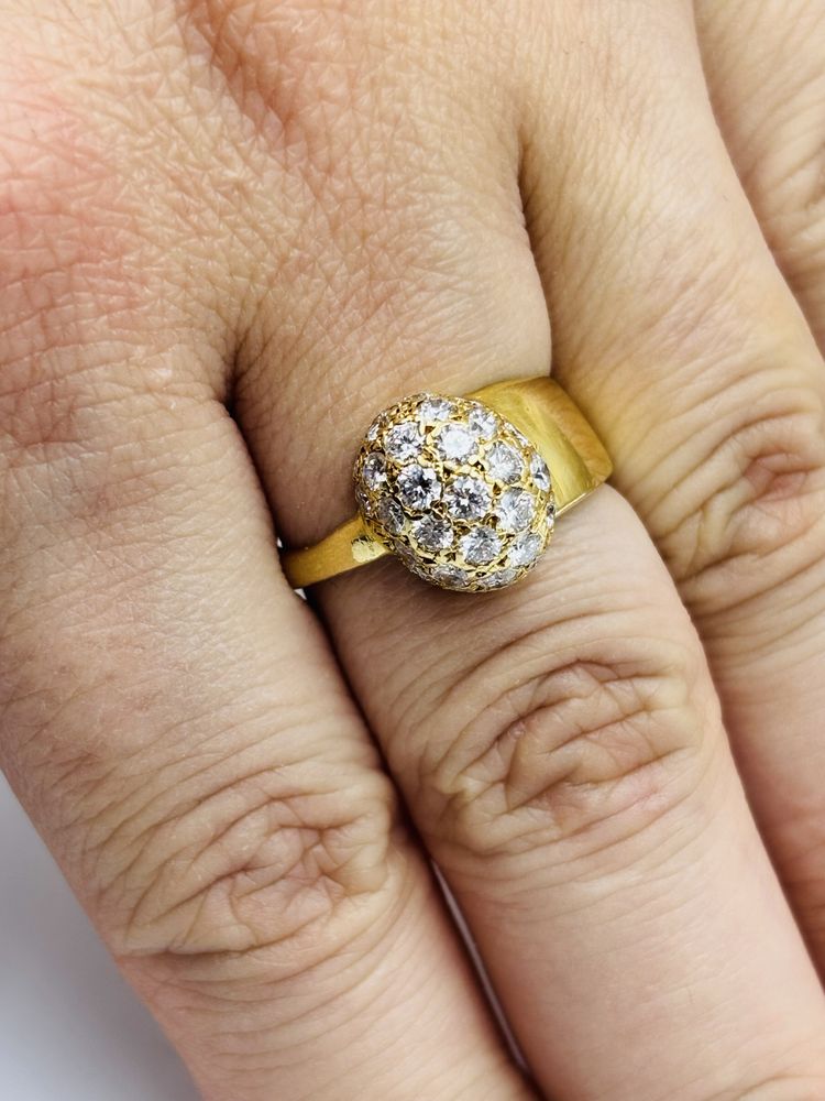 Pierścionek Złoty z Brylantami 750/18k 1.00ct Certyfikat roz16