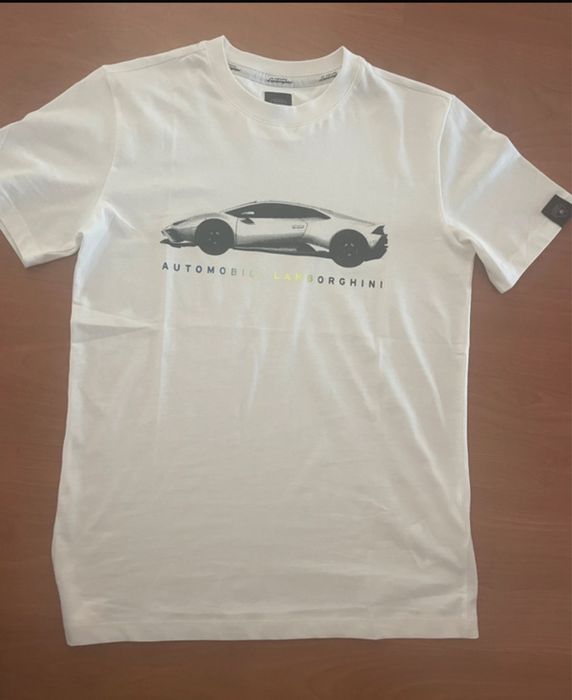 Tshirt lamborghini branca