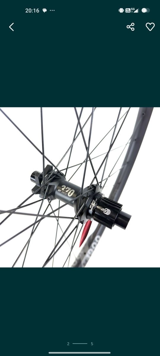 Tylne koło DT Swiss M 1900 SPLINE – 29" | 30mm | Clincher | 6-śrubowe