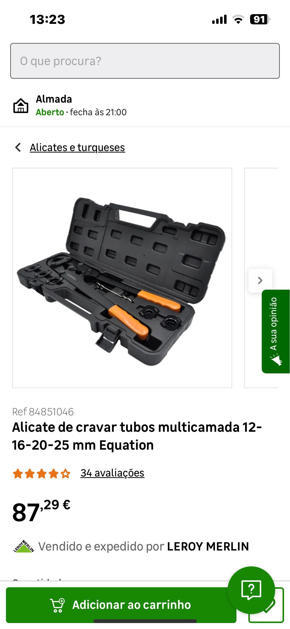 Alicate de cravar tubos
