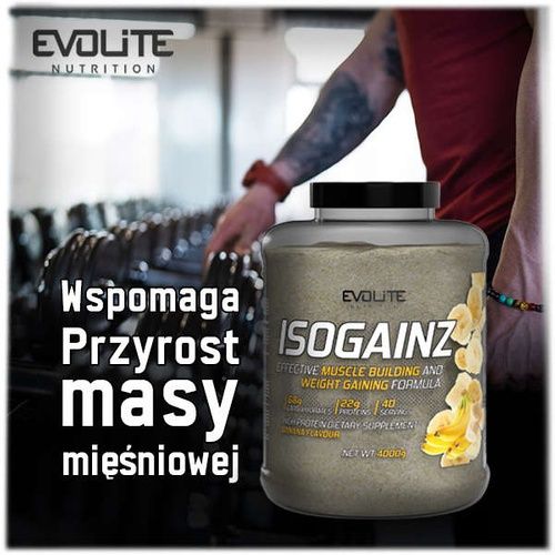 Evolite ISOGainz 4000g Gainer Odżywka Na Mase Węglowodany straciatella