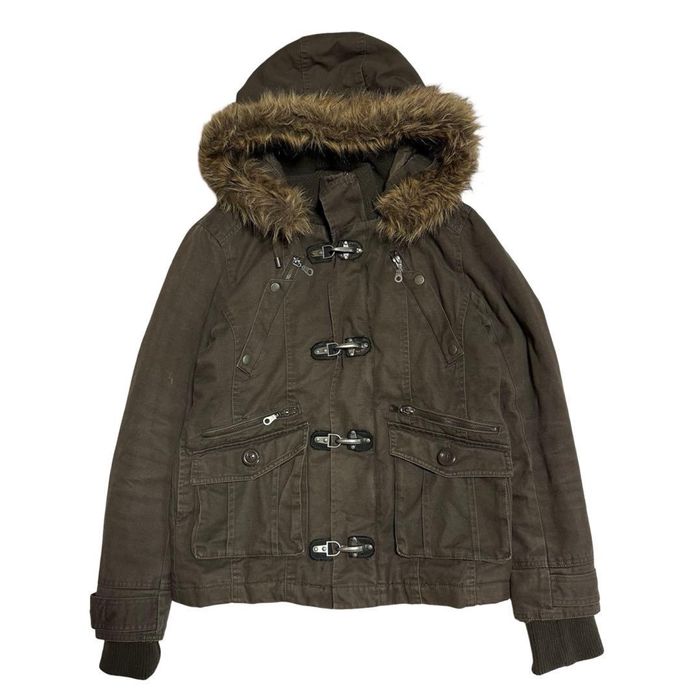 in the attic khaki puffer jacket archive japanese пуховик куртка