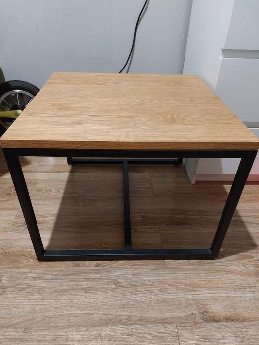 Stolik kawowy loft styl industrialny 53x53x40