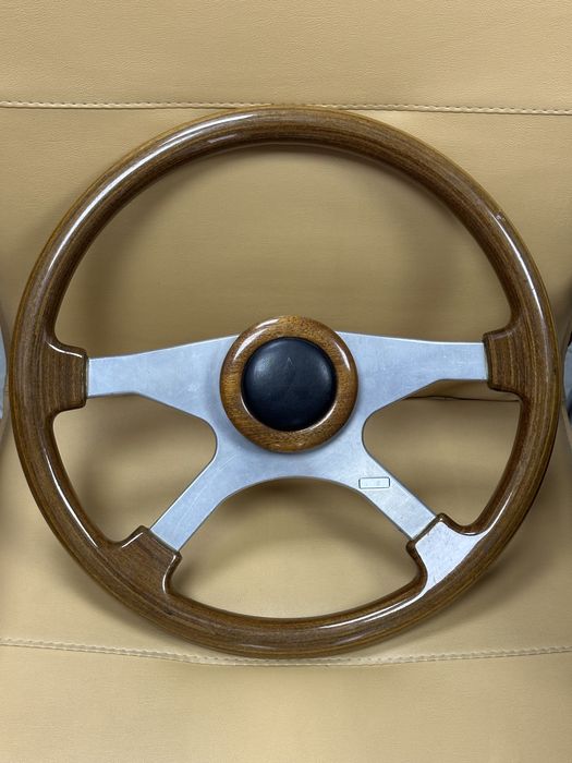 Гарне тюнінгове деревʼяне кермо 370мм Atiwe H4 KBA 70112 1990р Italy