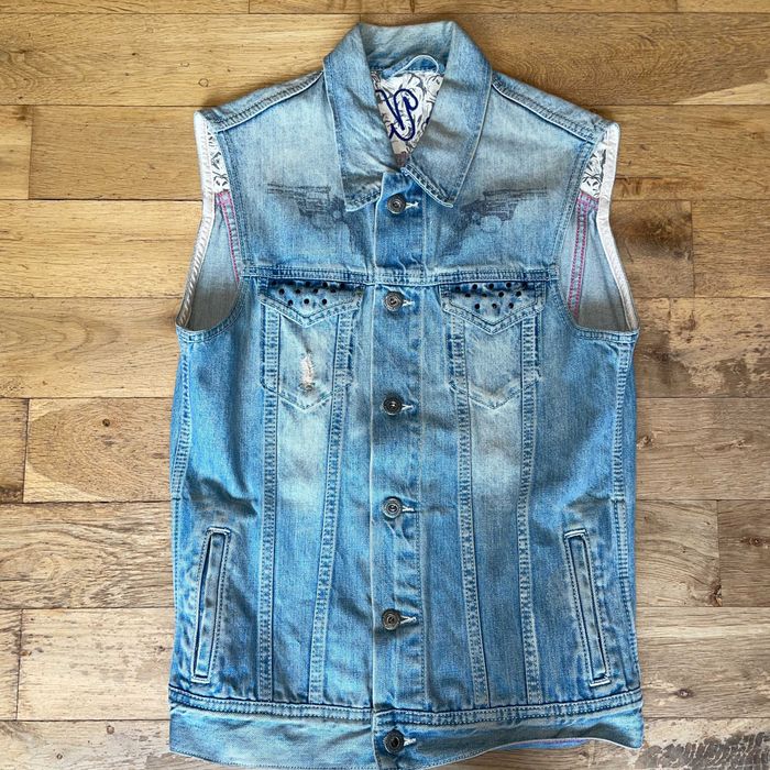 Andy Warhol Damska Kamiezlka Jeansowa Ramoneska Modna Rozm. Xs