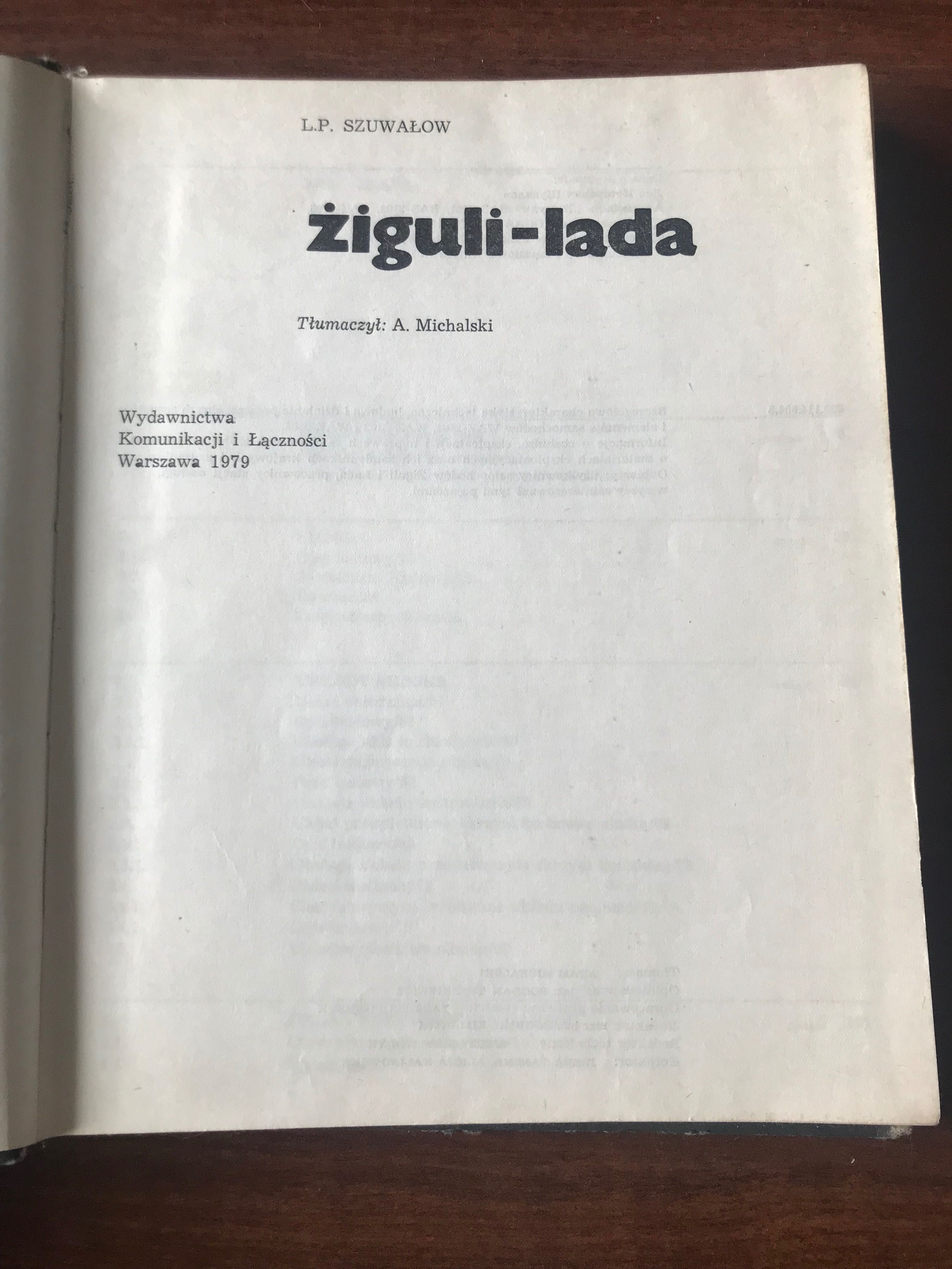 Żiguli - Lada budowa i naprawa - Szupałow