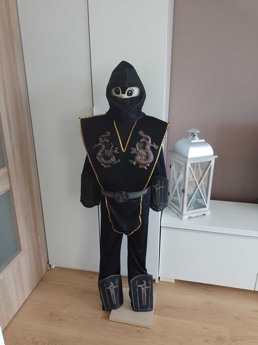 NOWY strój karnawałowy NINJA WOJOWNIK kostium przebranie 110/116 (17)