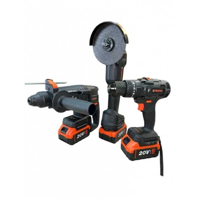 Комплект 3в1 Stromo,СтромоБолгарка,Шуруповерт,Гайковерт або Перфоратор