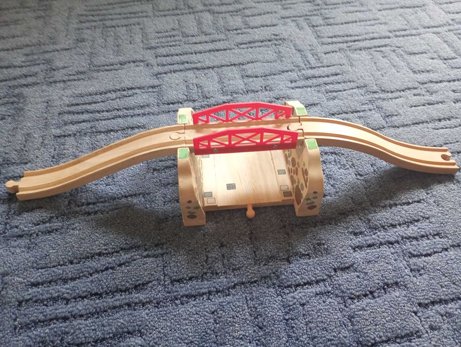 Tory drewniane ikea/lidl/elefun wiadukt przejazd kolejowy zestaw