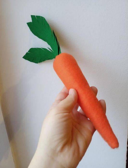 Морква м'яка. Морквирна флісова до костюму зайця у садочок