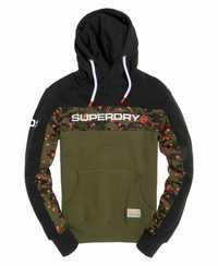 bluza # SUPERDRY Trophy Camo Splat Kaptur Solidna LUX stan M na 183 cm