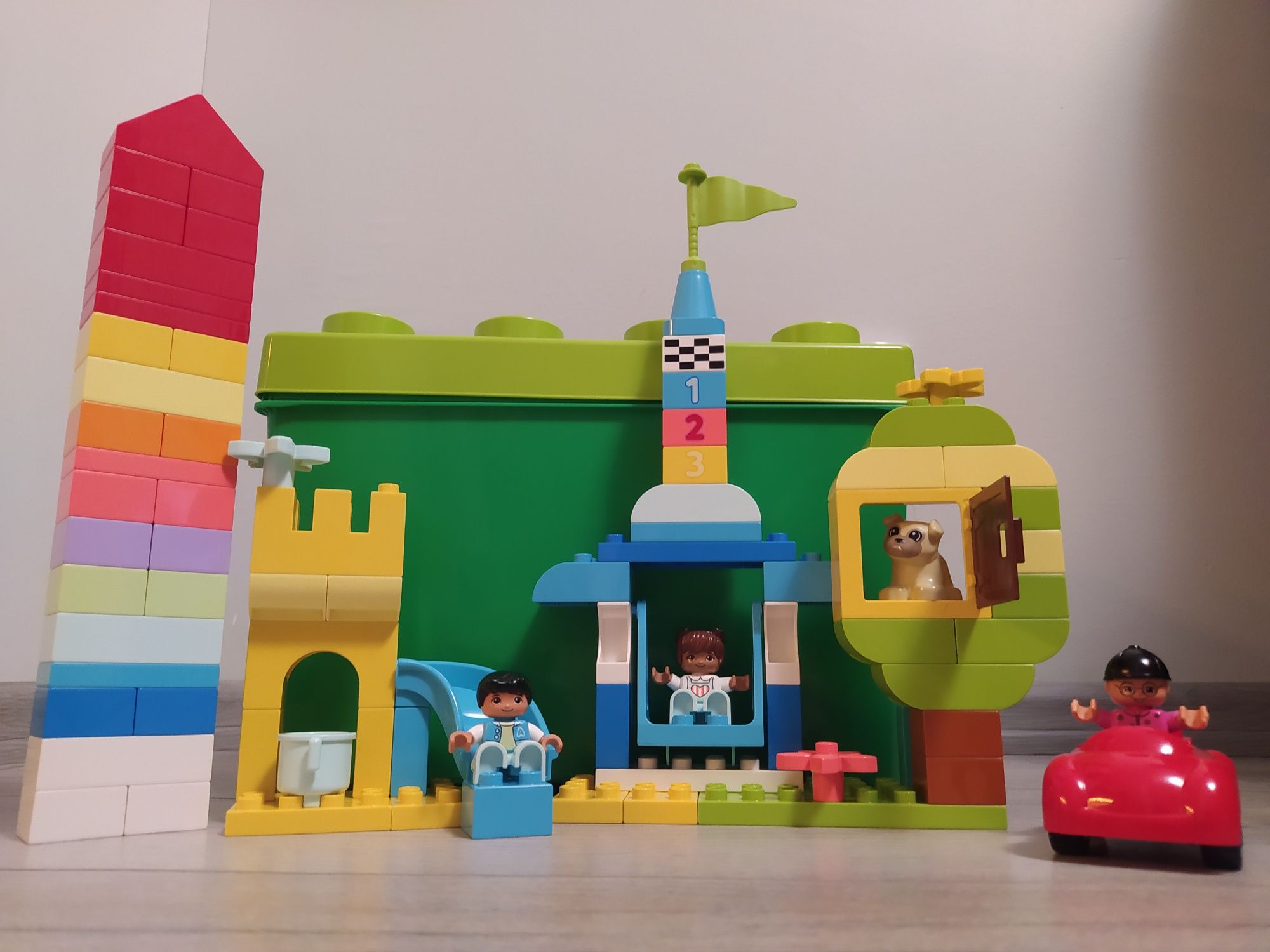Klocki lego duplo zestaw plac zabaw w pudełku