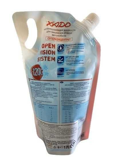 Омивач скла  концентрат  1л  -120°С XADO   (лимон і лайм) (в пакеті)