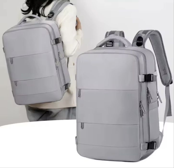 Plecak podróżny Bagaż podręczny do samolotu Rayanair 40-30-20 szary