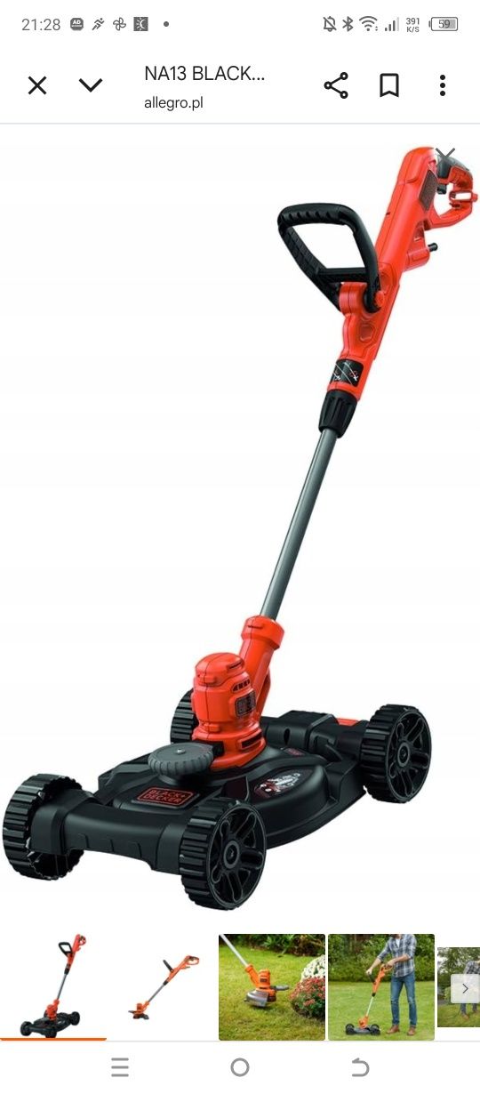 Kosiarka Podkaszarka 3w1 Black Decker BESTA530