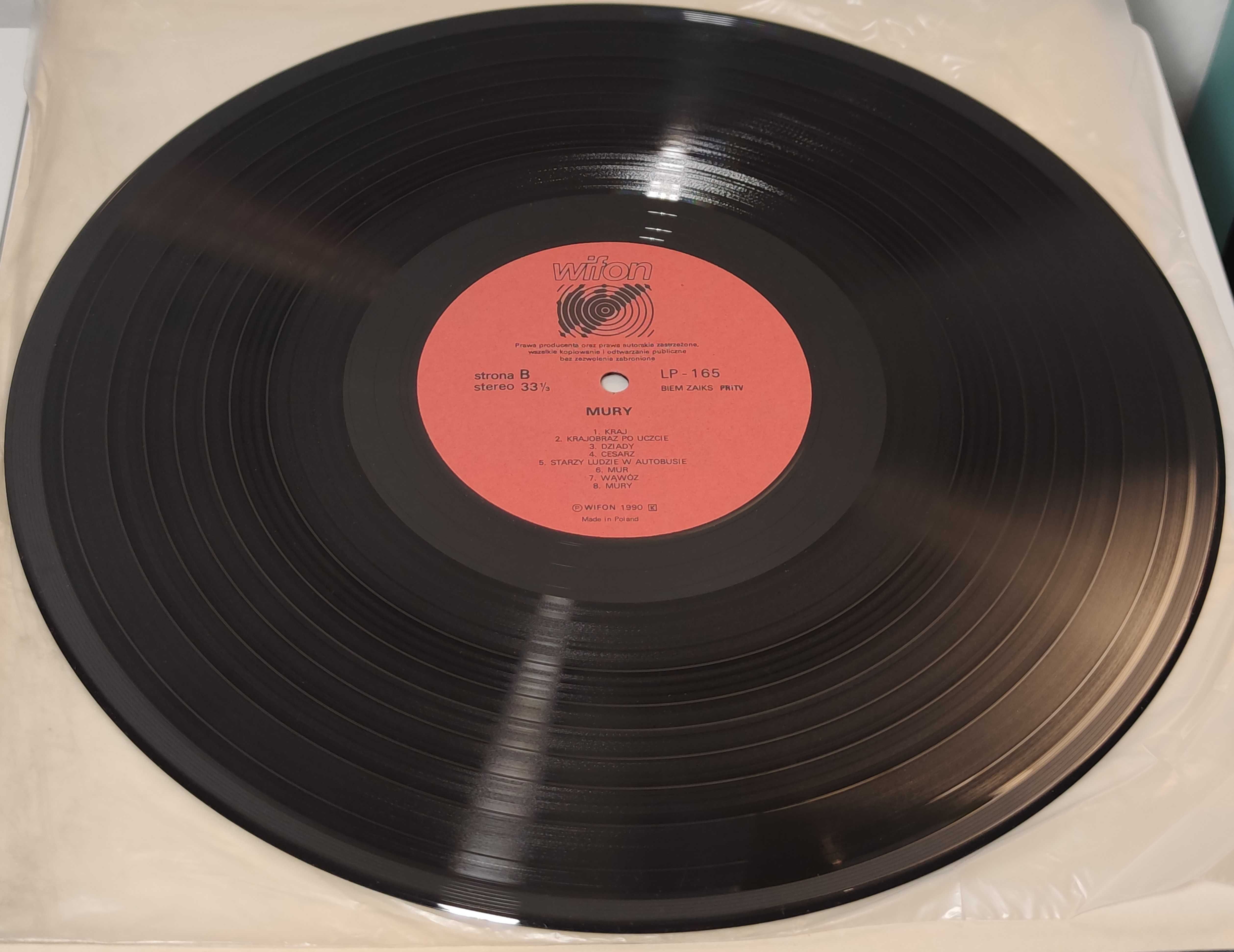 Mury. Jacek Kaczmarski Przemysław Gintrowski Zbigniew Łapiński LP VG+