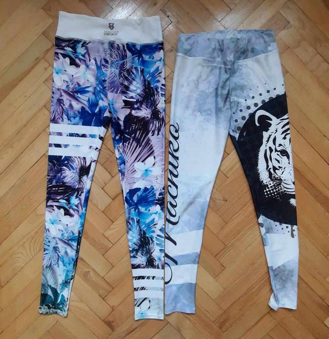 Legginsy sportowe xs 4 pary