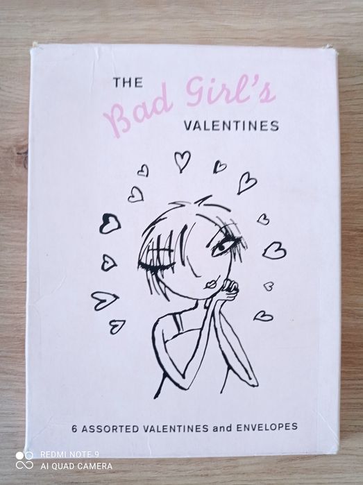 the bad girl's Valentines zestaw 5 kartek + koperty