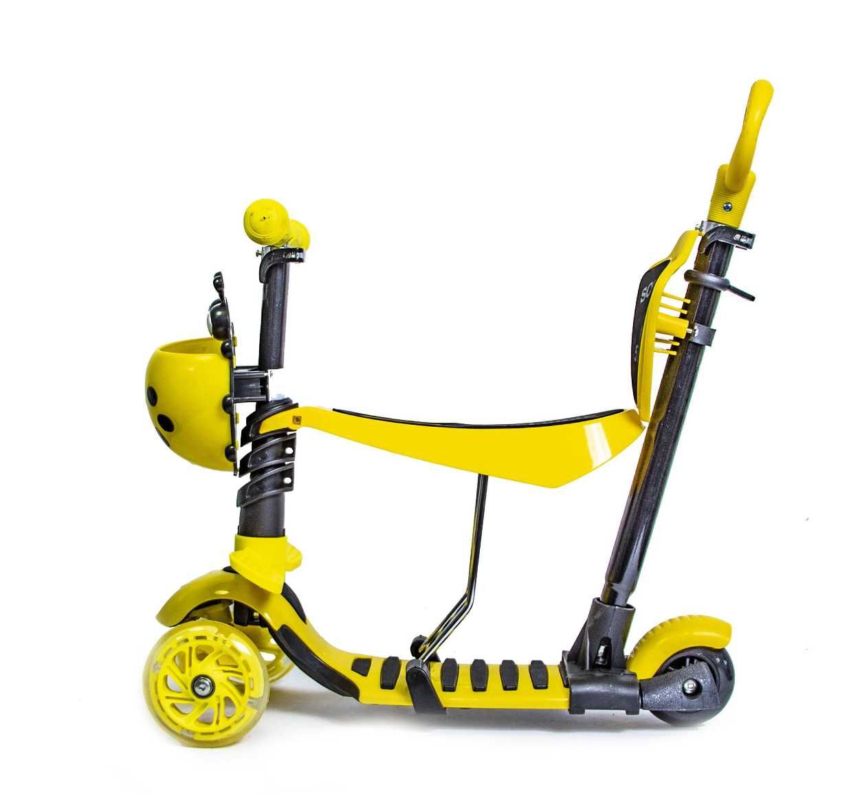 Самокат SCOOTER Божья Коровка 5IN1 Yellow.