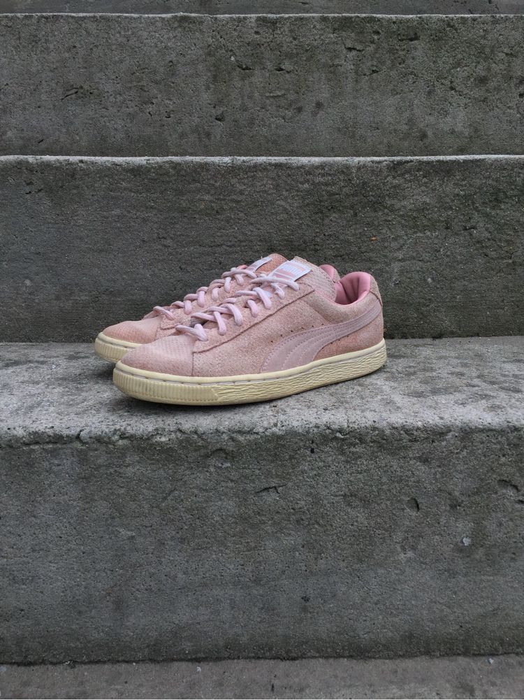 Buty Puma Damskie Dziecięce Różowe Trampki Sportowe Drip Vintage 36
