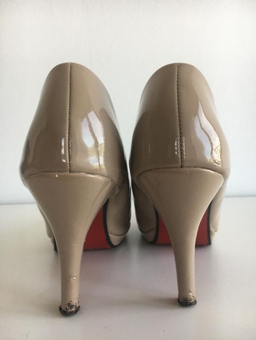 Buty szpilki r 39 nude camel beżowe