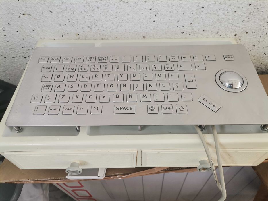 Teclado, keyboard Aço, metal, scroll