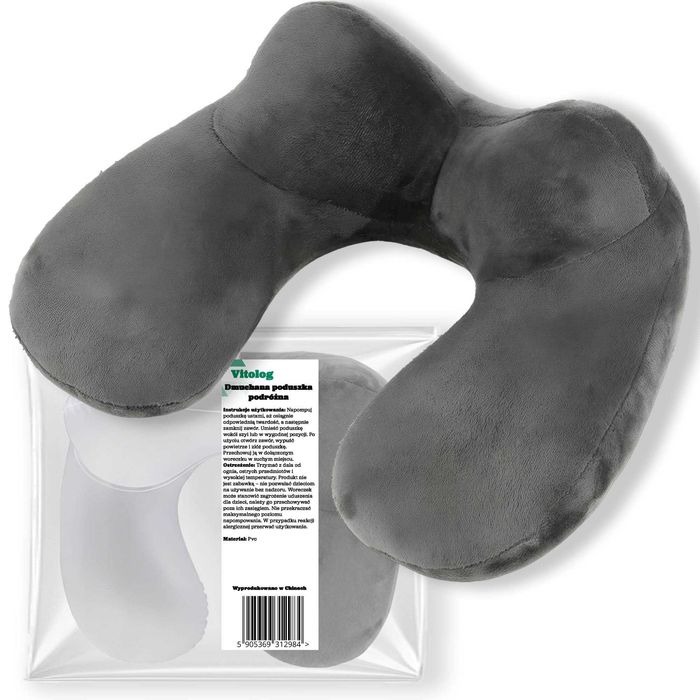 Poduszka Podróżna Turystyczna Dmuchana do Samolotu Rogal do Spania