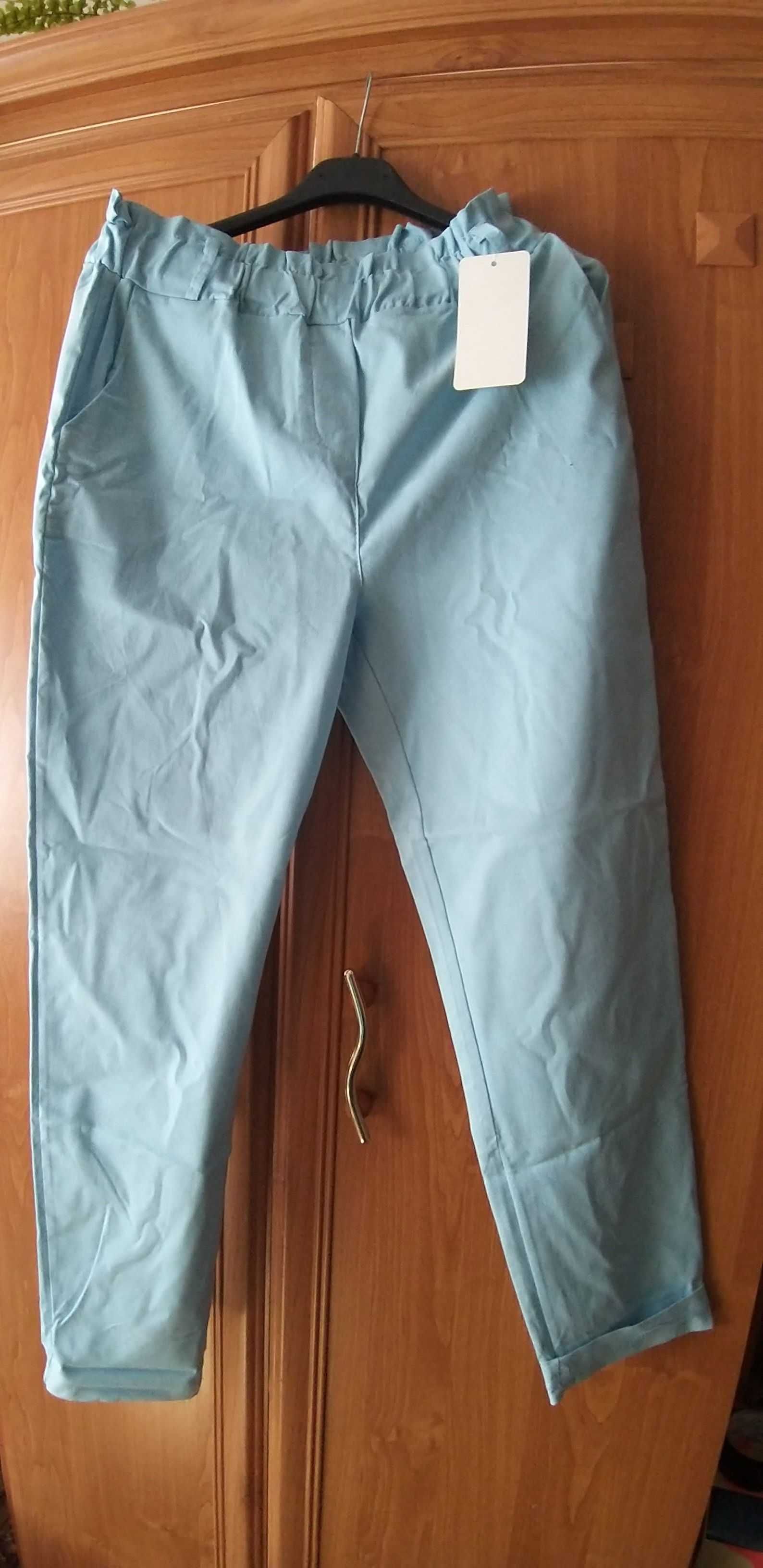 Spodnie długa nogawka jasnoniebieskie roz. XL