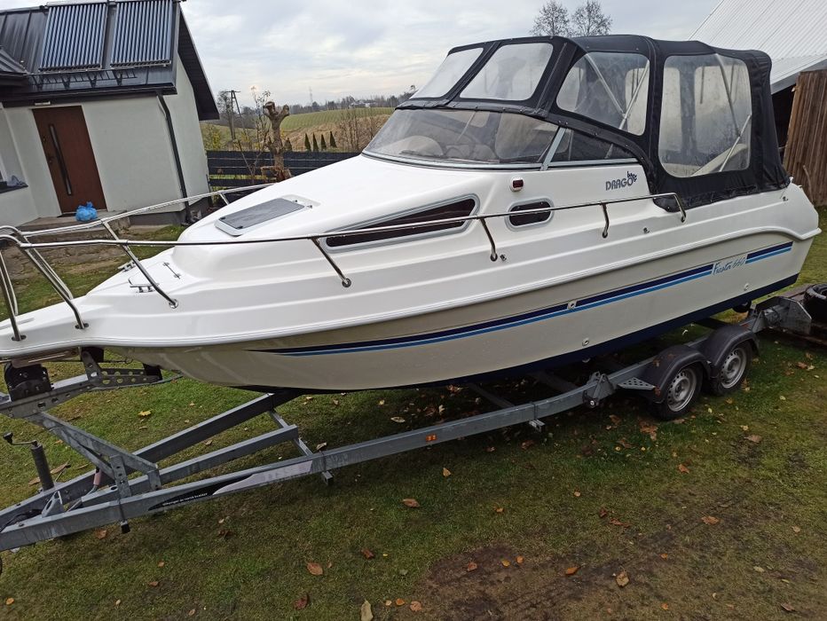 Łódź motorowa Drago fiesta 660 Suzuki 115 4T kabinowa łódka jacht