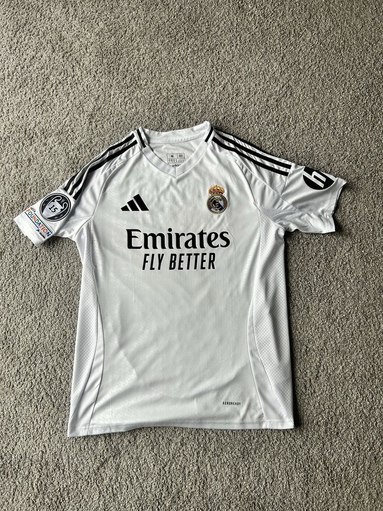 Koszulka piłkarska Adidas Real Madryt 24/25 domowa vini jr.