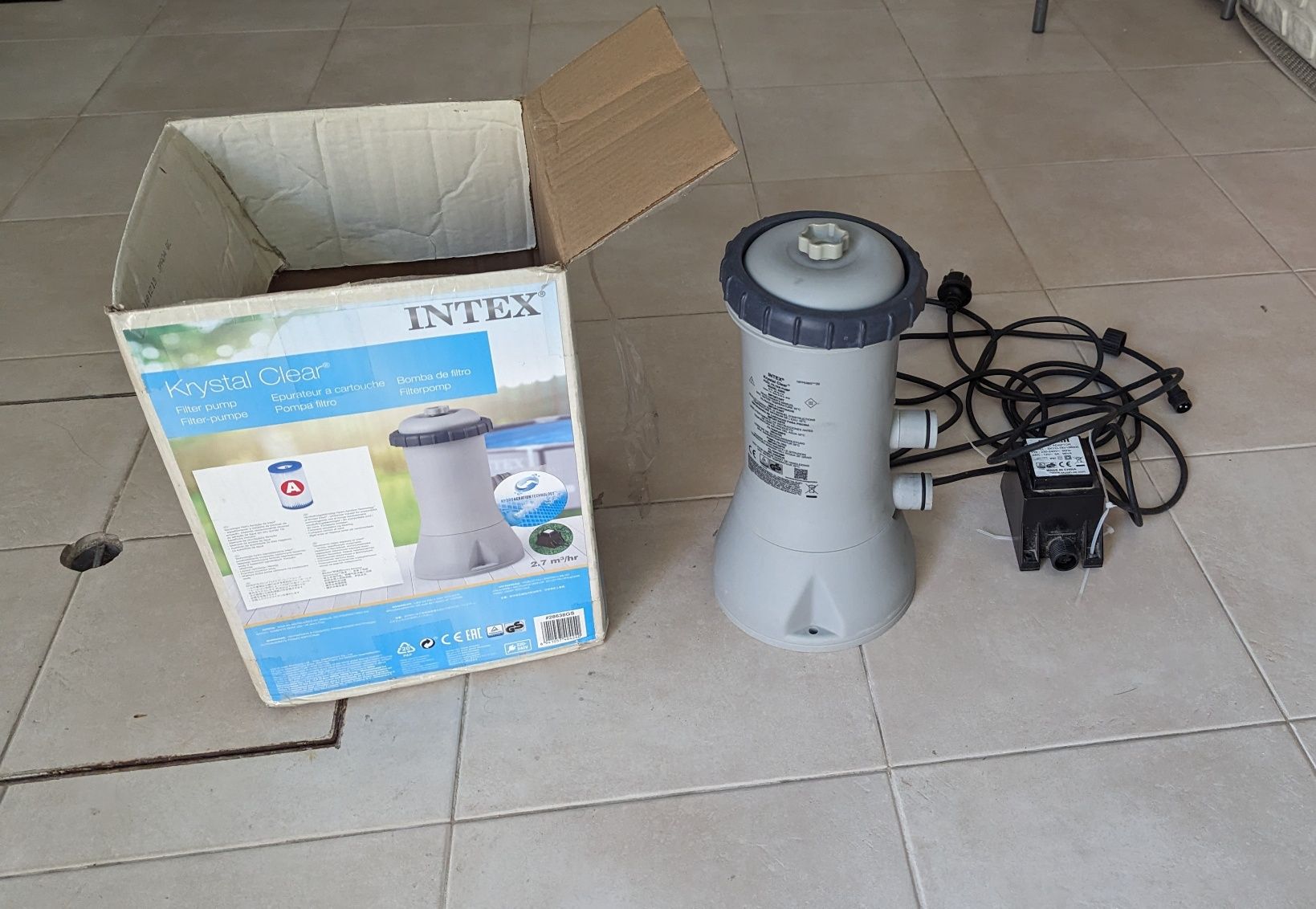 Bomba/depuradora/filtro Intex - piscinas até 21.000L - falta rotor