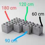 Bloki betonowe LEGO,mur oporowy,zasieki,boksy,,bloczki betonowe