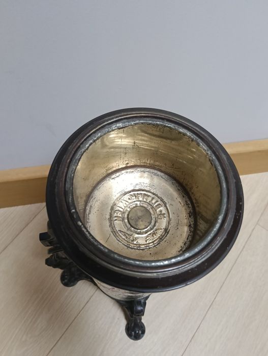 Stara lampa naftowa z majoliki OKAZJA