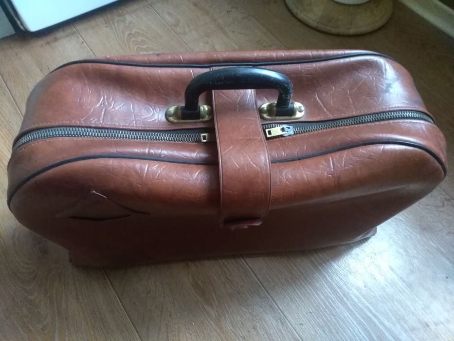 Кожаный чемодан портфель сумка СССР