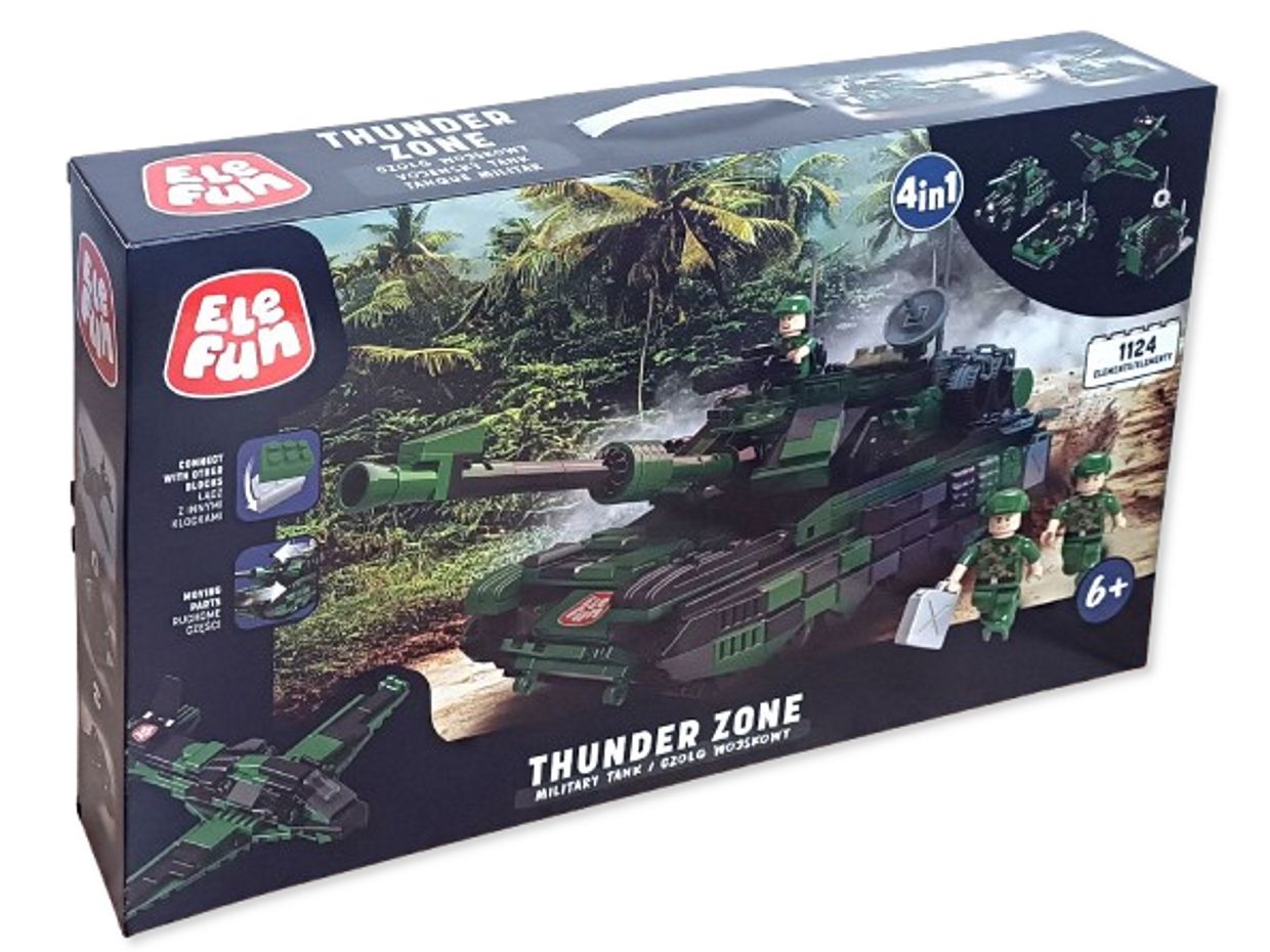 Klocki Elefun Thunder Zone Czołg wojskowy C0847